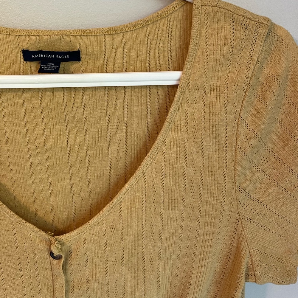 American Eagle Front Tie Top